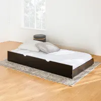 BTW40BL Black Solid Wood Trundle Bed - WE Trundles
