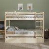 WhiteTwin-Over-Twin Bunk Bed with Trundle - Sunflower