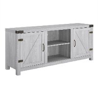 Gray Farmhouse 58 Inch TV Stand - Barn Door-3