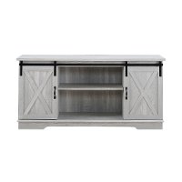 Gray Country 58 Inch TV Stand - Barn Door-3