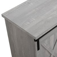 Gray Country 58 Inch TV Stand - Barn Door-4