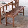 OWB7SBR Acacia Wood Brown Outdoor Patio Bench - Walker Edison