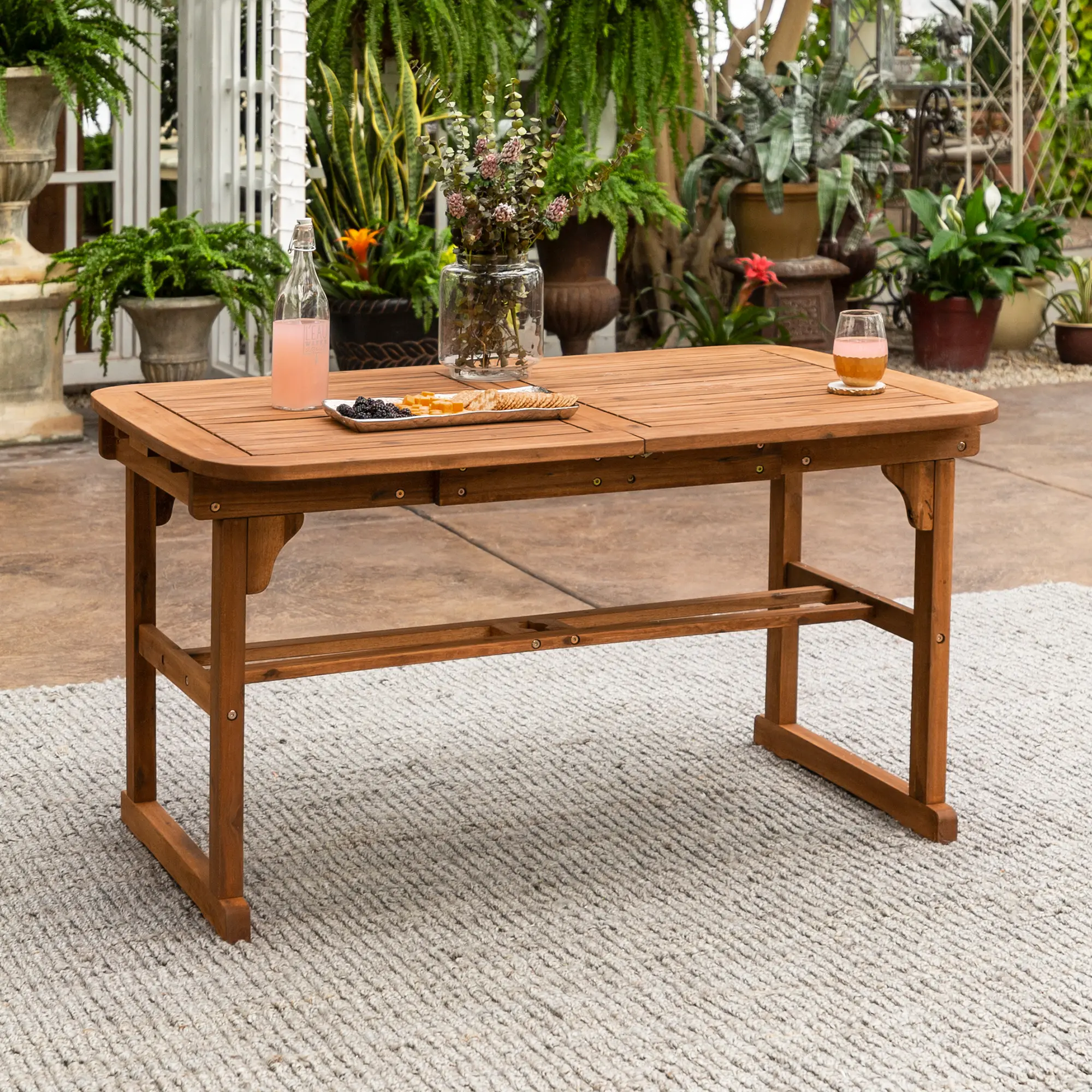 OWTEXBR Acacia Wood Outdoor Patio Butterfly Table - Midland-1