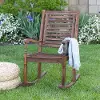 OWRCDB Solid Acacia Wood Outdoor Patio Rocking Chair - Walker Edison