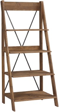 68 Solid Wood Ladder Bookshelf - Brown-3