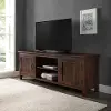 W70CS2DDW Carin Dark Walnut 70 TV Stand - Walker Edison