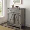 Farmhouse Barn Door Accent Cabinet - Farmhouse