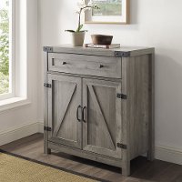 AF30BDGW Farmhouse Barn Door Accent Cabinet - Farmhouse-1