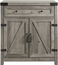 AF30BDGW Farmhouse Barn Door Accent Cabinet - Farmhouse-2