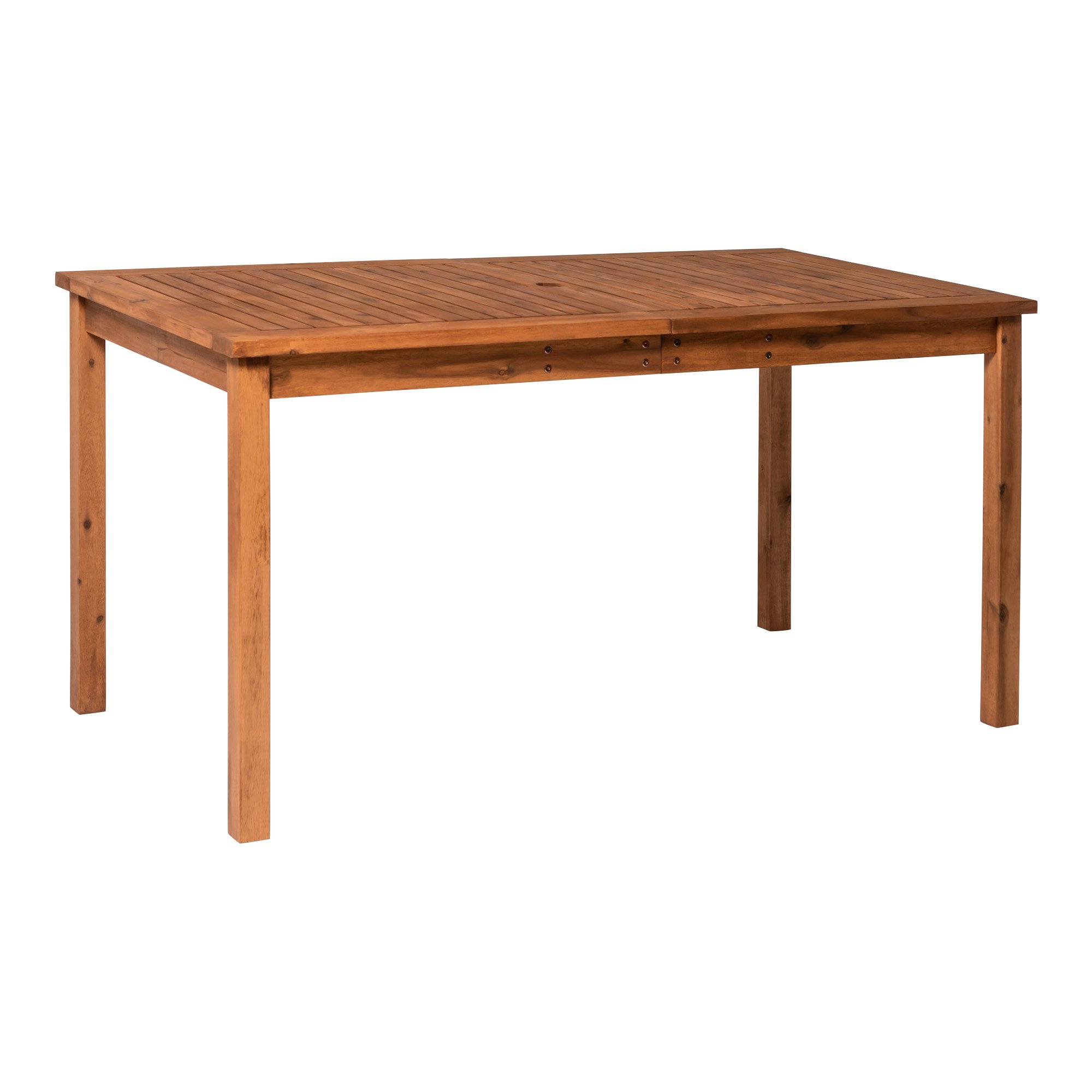 OWSDTBR Brown 60 Inch Patio Modern Dining Table - Crosswinds-2