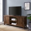 58 Modern Farmhouse TV Stand - Dark Walnut