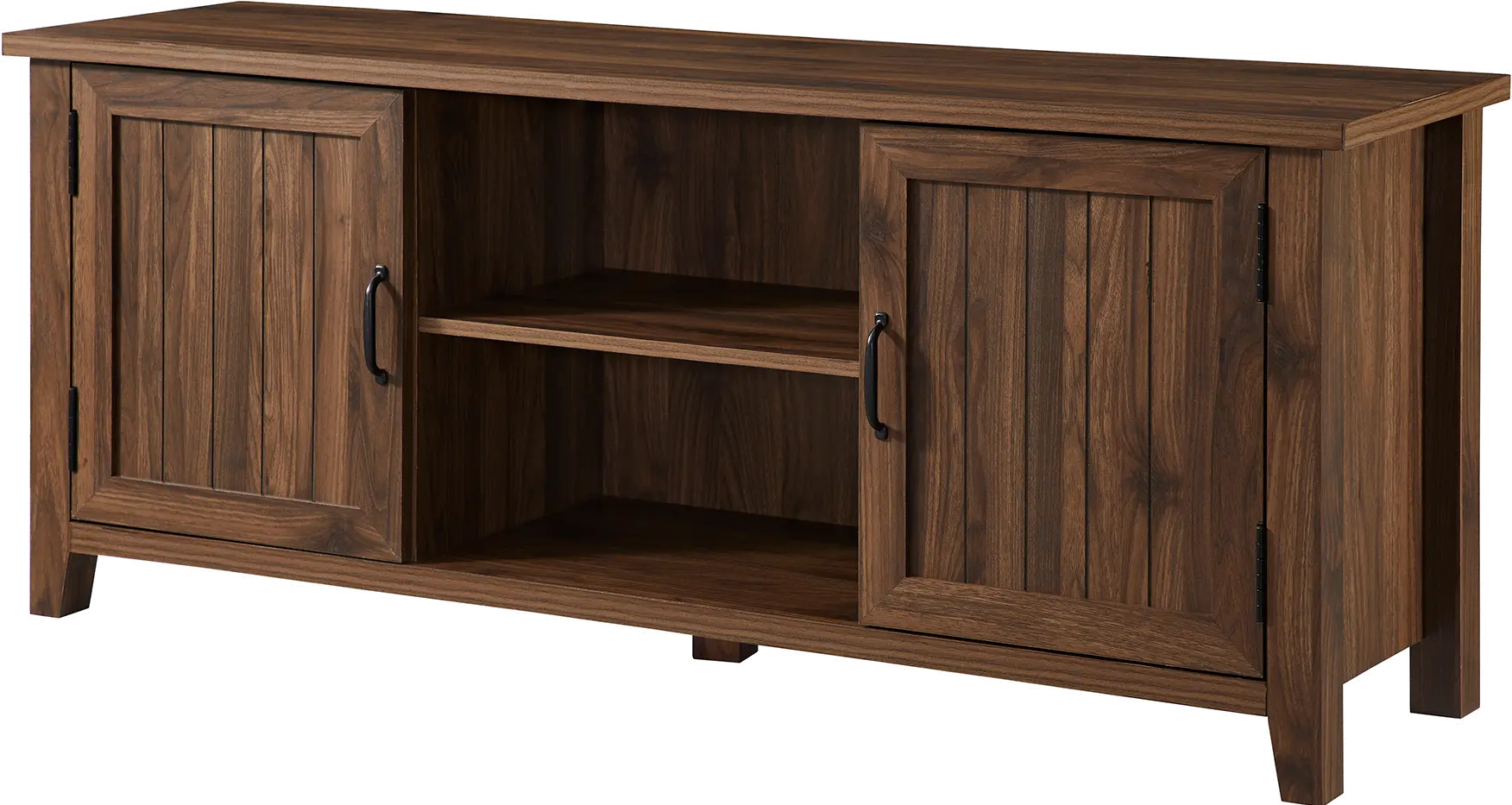 W58CS2DDW 58 Modern Farmhouse TV Stand - Dark Walnut-2