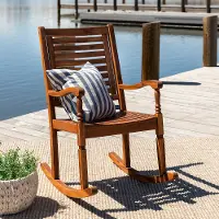 OWRCBR Solid Acacia Wood Outdoor Patio Rocking Chair - Midland