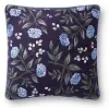 P6050-RP-NAVY/BLUE Navy and Blue Floral Throw Pillow