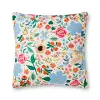 P6059-RP-IVORY/MULTI Clearance Ivory and Multi Color Floral Throw Pillow