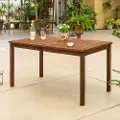 OWSDTDB Crosswinds Modern 60 Inch Patio Dining Table - Walker Edison
