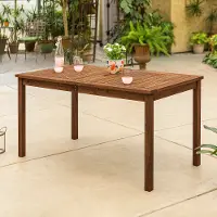 OWSDTDB Modern 60 Inch Patio Dining Table - Crosswinds