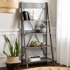 Solid Wood Ladder 68 Bookshelf - Grey