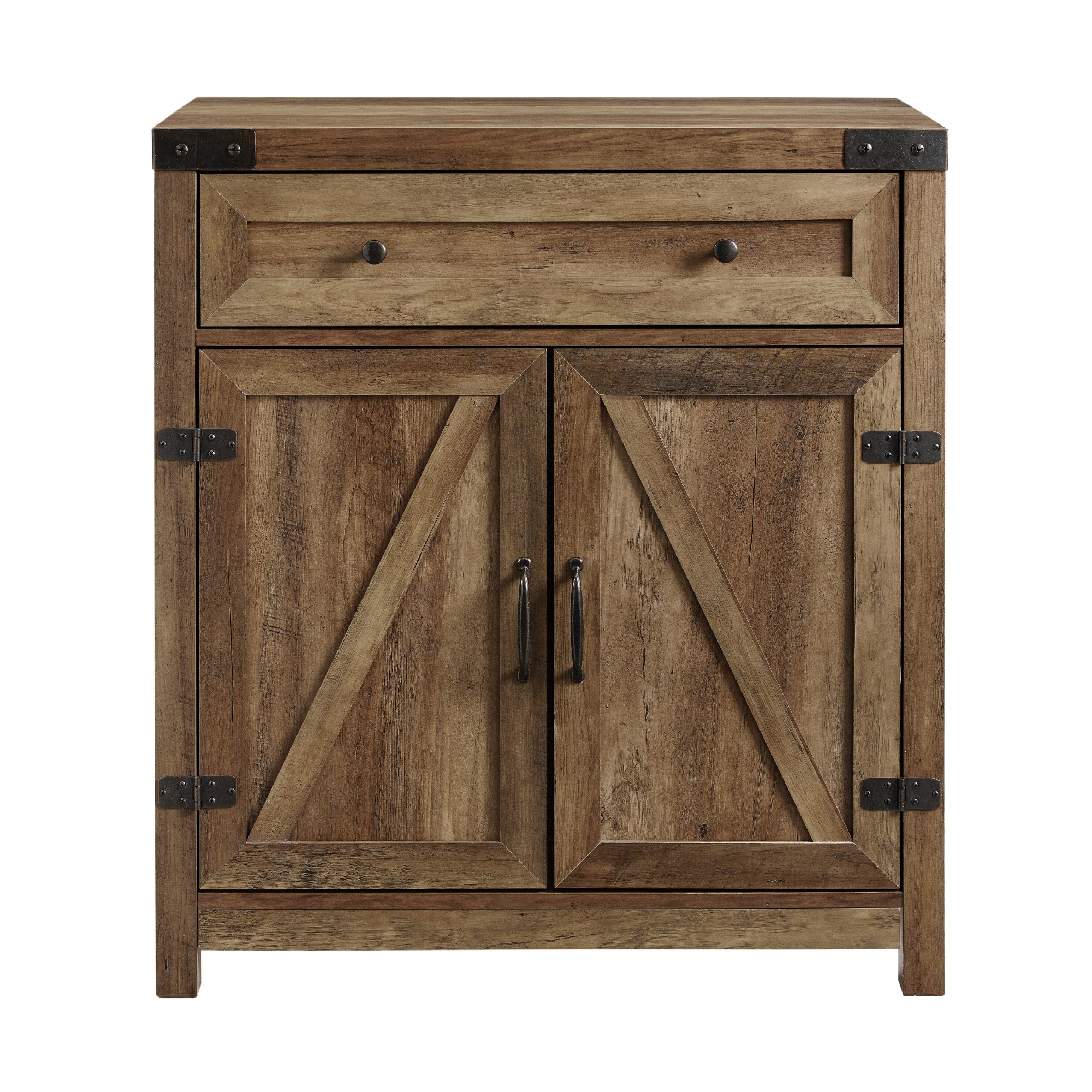 AF30BDRO Reclaimed Barnwood Farmhouse Accent Cabinet - Barn Door-2
