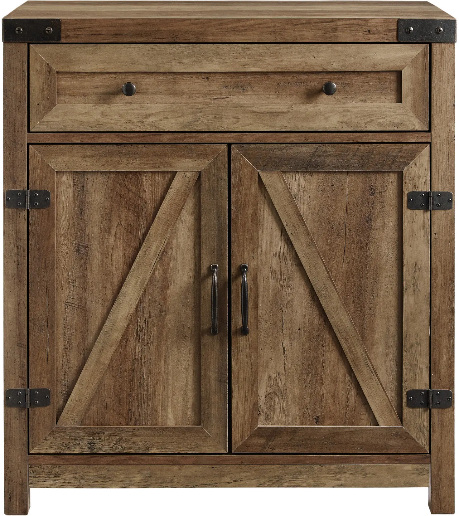 AF30BDRO Reclaimed Barnwood Farmhouse Accent Cabinet - Barn Door-2