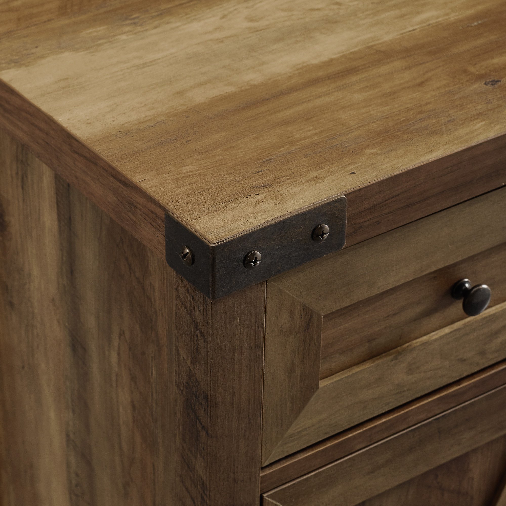 AF30BDRO Reclaimed Barnwood Farmhouse Accent Cabinet - Barn Door-3