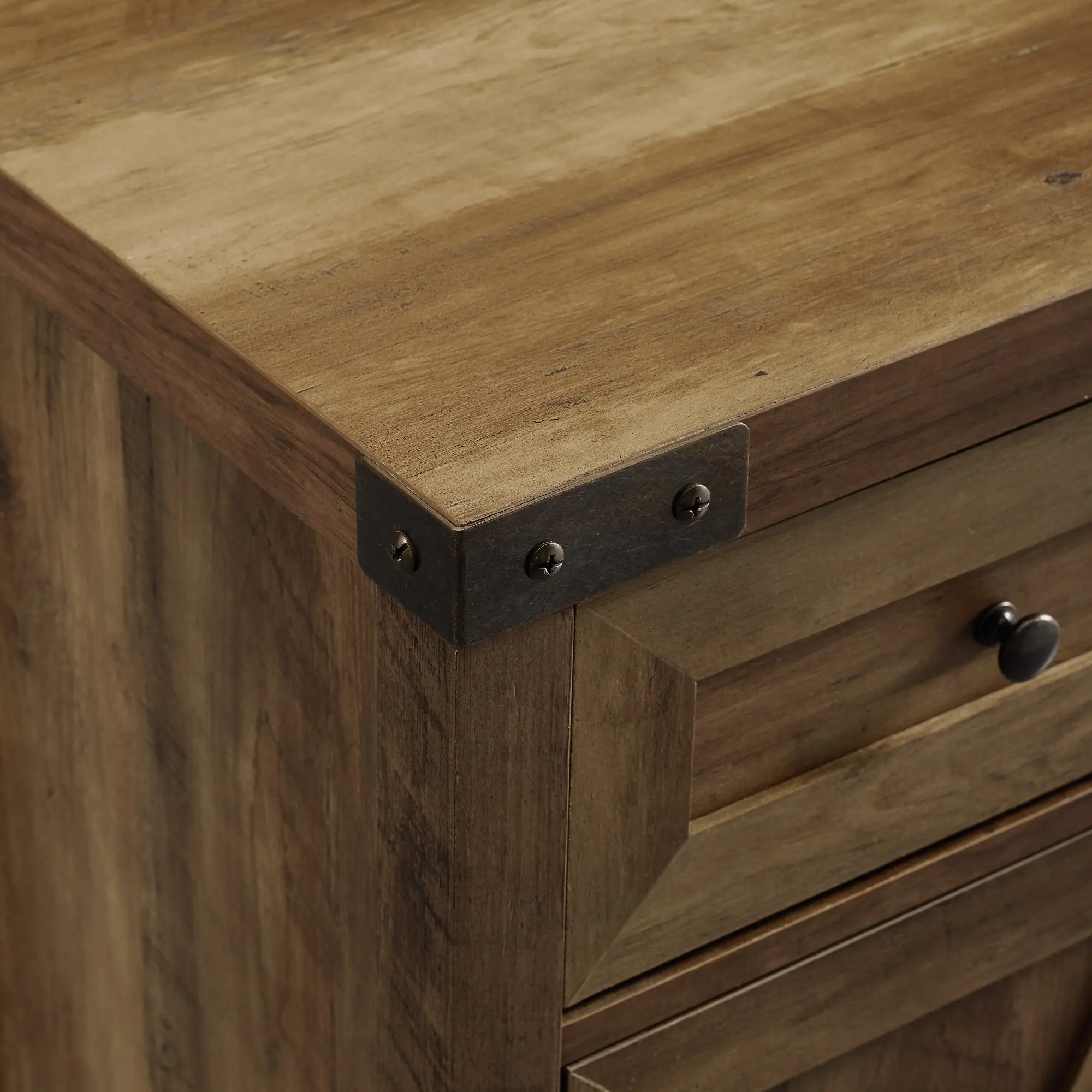 AF30BDRO Reclaimed Barnwood Farmhouse Accent Cabinet - Barn Door-3