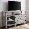 58 Modern Farmhouse TV Stand - Stone Gray