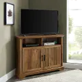 W44CMCR2DRO Carin Barnwood 44 Inch Corner TV Console - Walker Edison