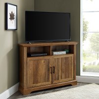 Grooved Door Corner 44 Inch TV Console - Columbus