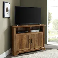 W44CMCR2DRO Grooved Door Corner 44 Inch TV Console - Columbus