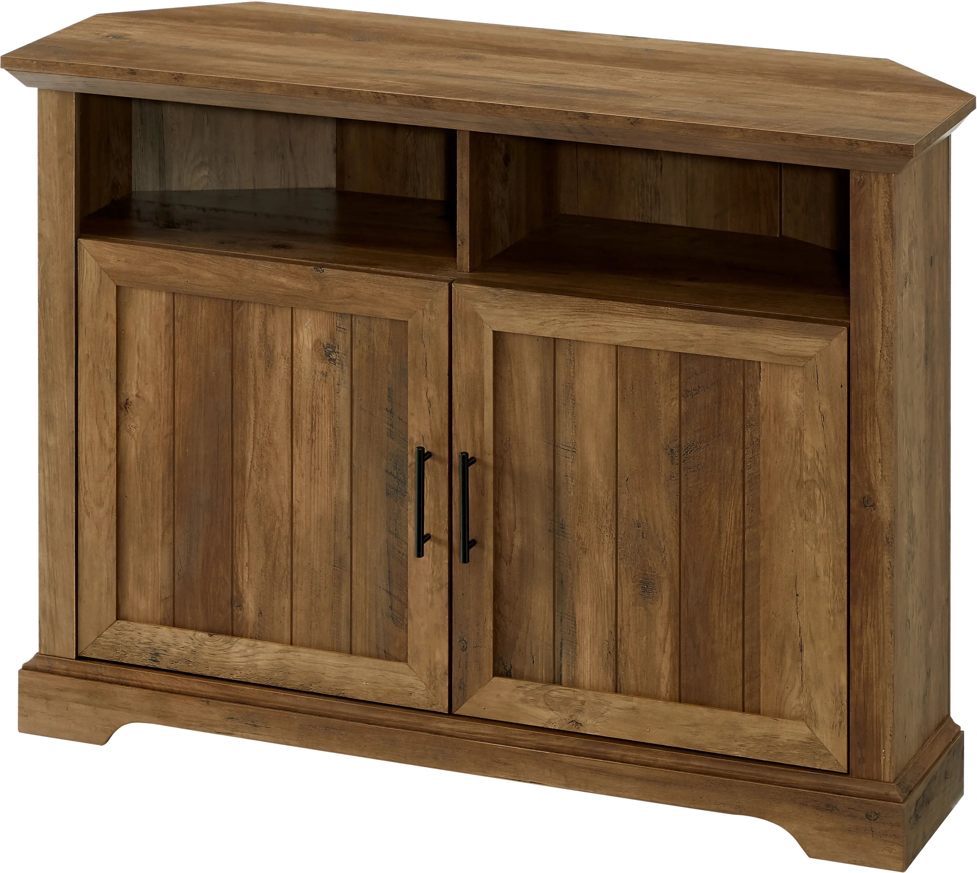 W44CMCR2DRO Grooved Door Corner 44 Inch TV Console - Columbus-2