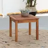 OWSSTBR Brown Patio Wood Side Table - Midland