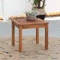 OWSSTBR Brown Patio Wood Side Table - Midland