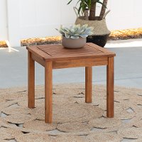 OWSSTBR Brown Patio Wood Side Table - Midland