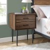 AF20OLI2DDW Modern Side Table - Dark Walnut