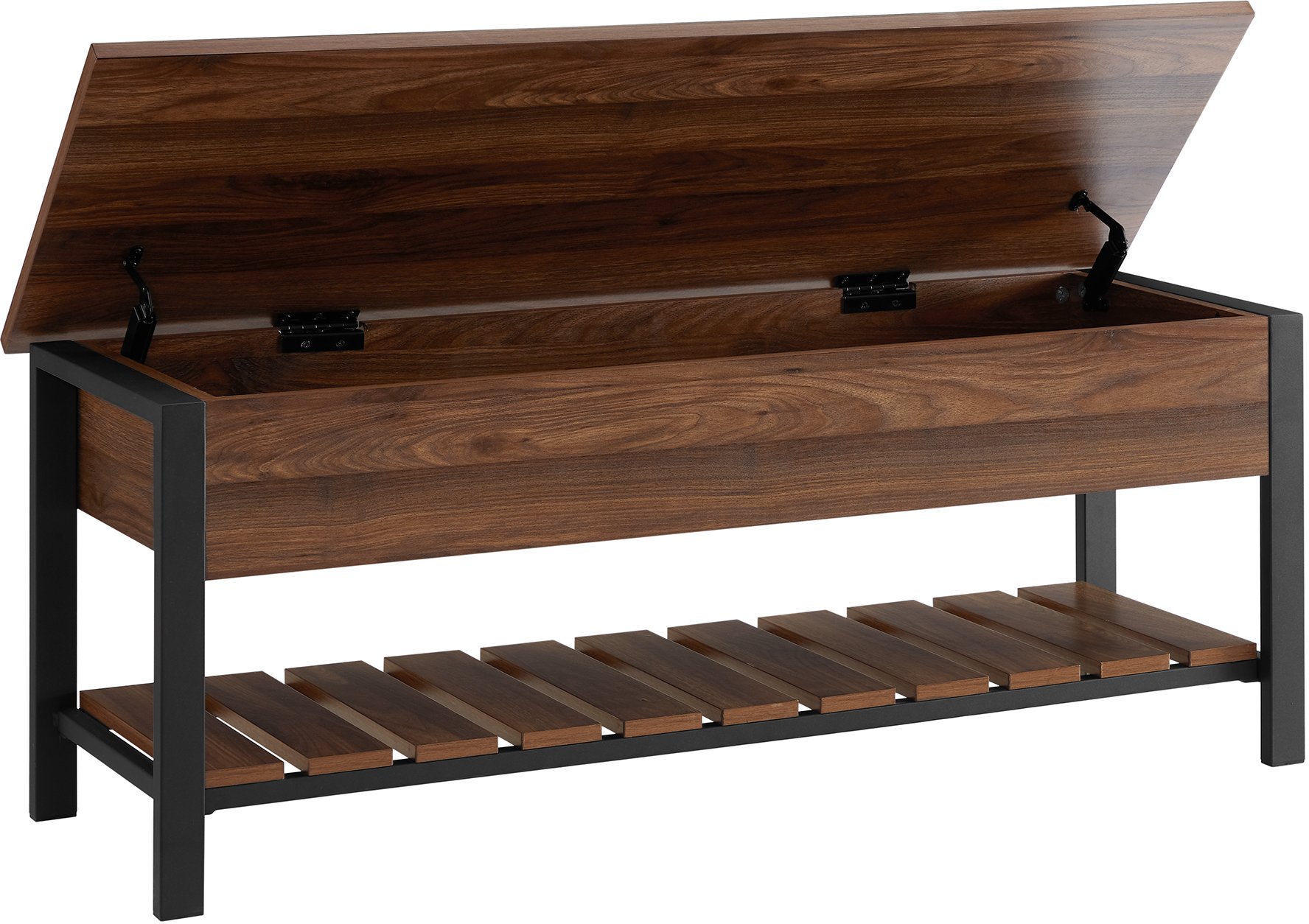 B48PCSBDW 48 Inch Modern Farmhouse Storage Bench - Modern Farmhouse-2