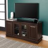 WQ52C4DRES Espresso 52 Inch Traditional Wood TV Stand - Espresso