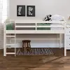 BWSTOLLWH AlbertContemporary Painted White Low Loft Twin Bed - Walker Edison
