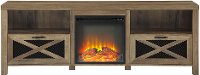 W70FPABRO Reclaimed Barnwood 70 Inch Fireplace TV Stand - Rustic Farmhouse-2