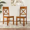 CHW2AB Brown Dining Room Chair (Set of 2) - X Back