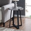 Dark Concrete End Table - Emily