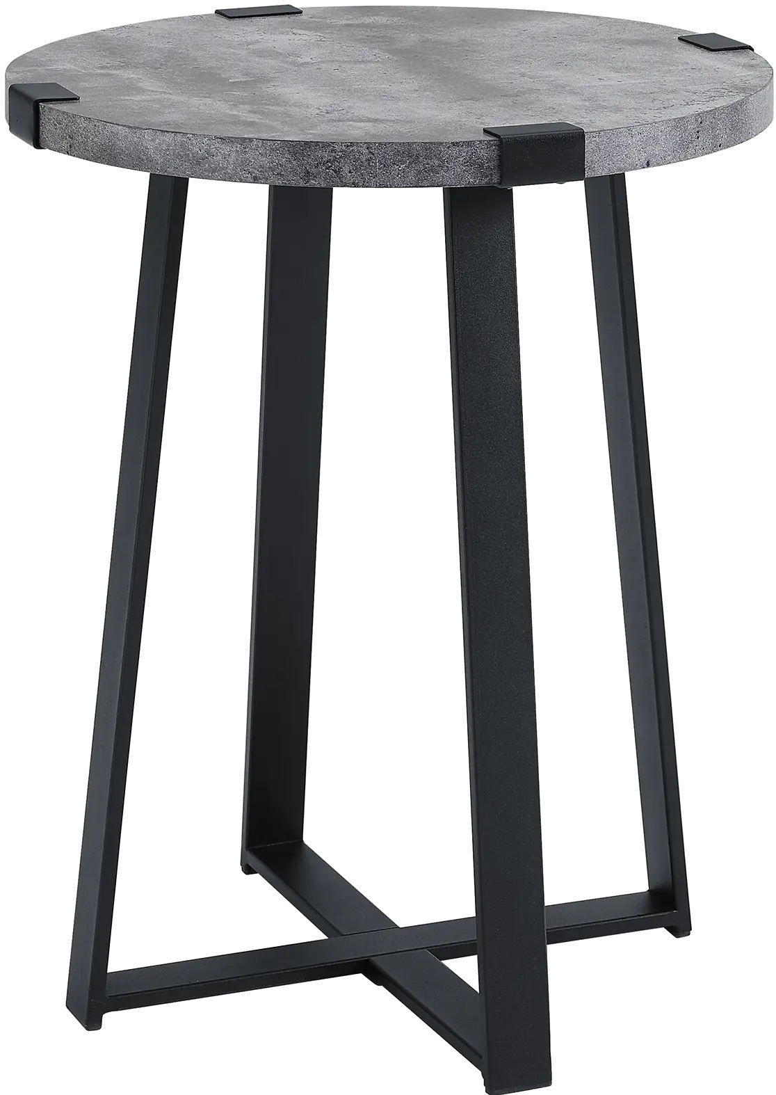 AF18MWSTDC Dark Concrete End Table - Emily-2