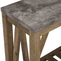 Dark Concrete 52 Inch Entryway Table - Modern Farmhouse-3