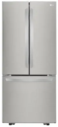 LFCS22520S-PROJECT LG 21.8 cu ft French Door Refrigerator - 30 W Stainless Steel