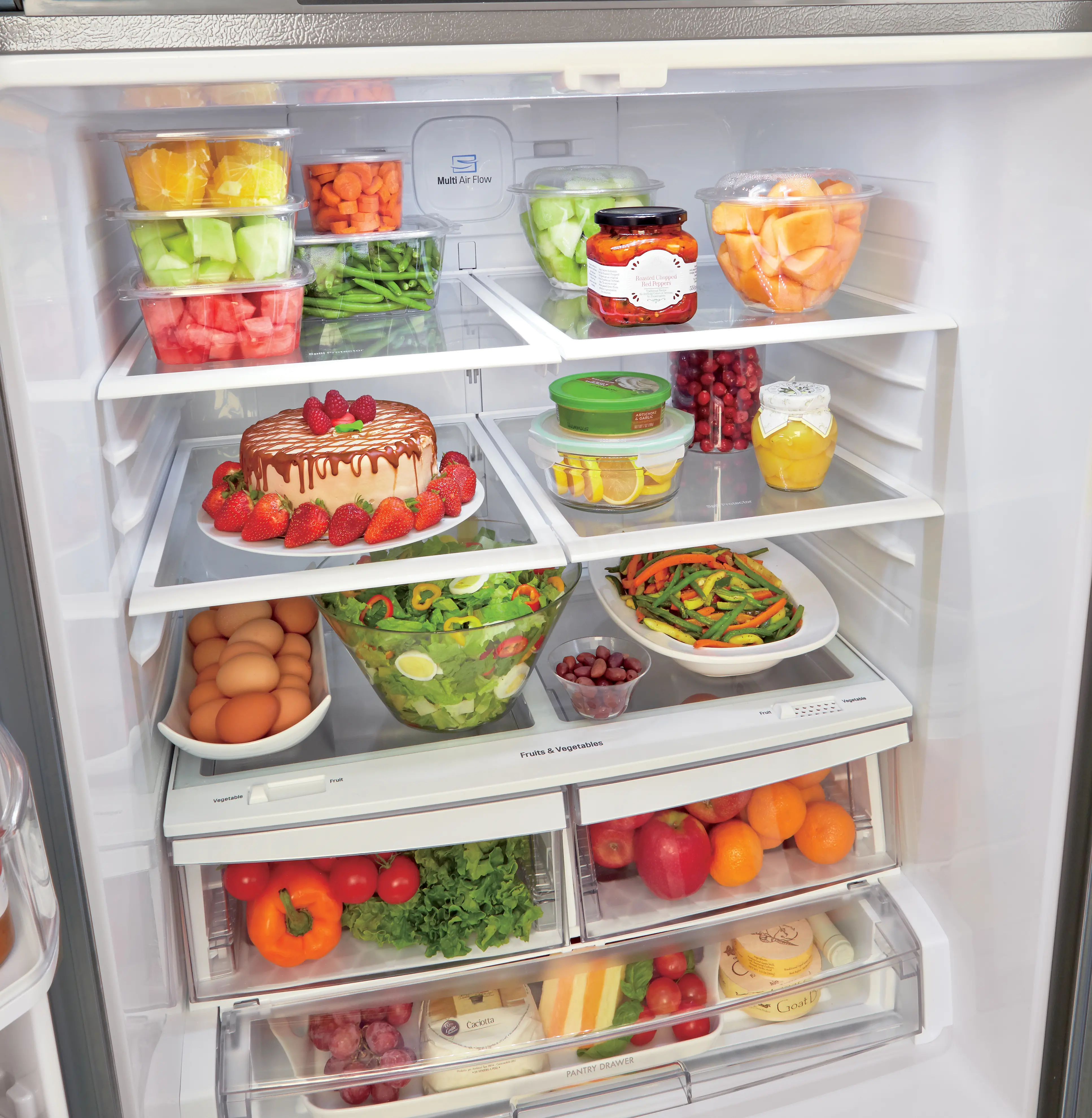 LFCS22520S-PROJECT LG 21.8 cu ft French Door Refrigerator - 30 W Stainless Steel-2