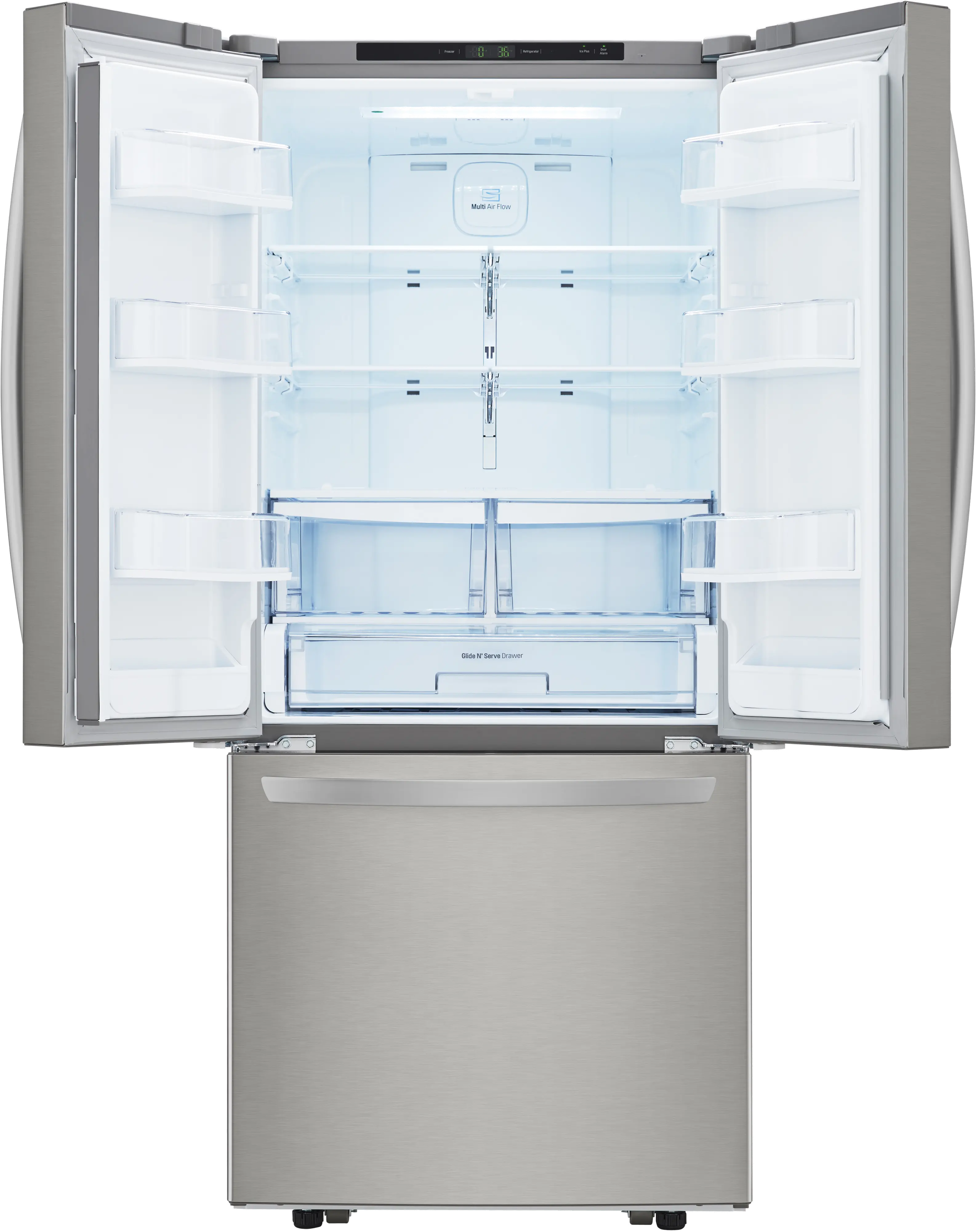 LFCS22520S-PROJECT LG 21.8 cu ft French Door Refrigerator - 30 W Stainless Steel-4