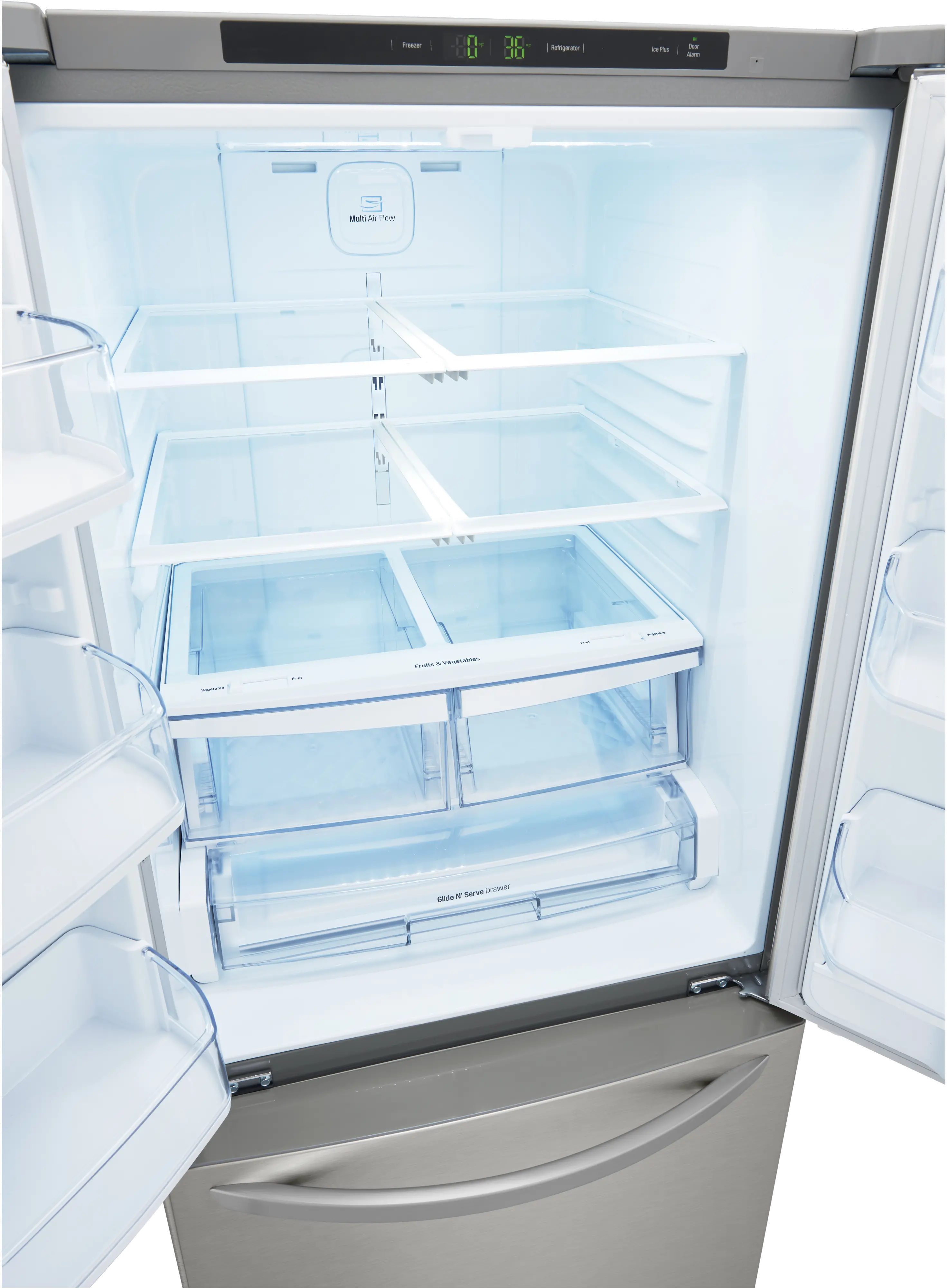LFCS22520S-PROJECT LG 21.8 cu ft French Door Refrigerator - 30 W Stainless Steel-5