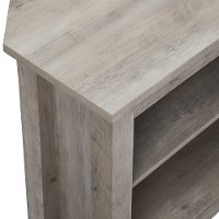Gray Wash 58 inch Transitional Wood Corner TV Stand - Essential-3
