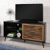 Black 52 Inch Mid Century Modern TV Stand - Bowie