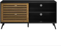 Black 52 Inch Mid Century Modern TV Stand - Bowie-2